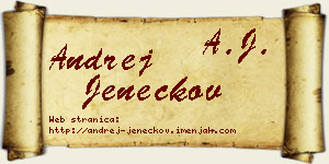 Andrej Jeneckov vizit kartica